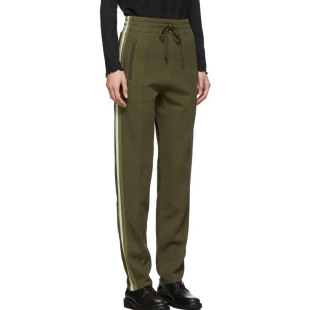 Isabel Marant Etoile Green Knit Docia Sporty Lounge Pants